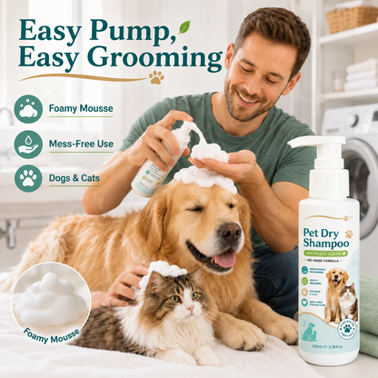 🥳HOT SALE🥳💞Waterless pet freshener, No-rinse, deodorizing & gentle. Fresh pet in minutes – grab yours! ✅